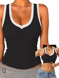 Tank Tops for Women Racerback Ribbed Sleeveless Shirts
