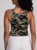 Square Neck Tank Top - Floral