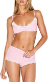 Lace Lingerie Sets Bralette Boyshorts Panties PJ Set