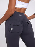 Danysu Flared Cargo Leggings with Pockets