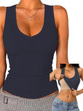 Tank Tops for Women Racerback Ribbed Sleeveless Shirts