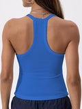 V Neck Cotton Tank Tops with Built-in Shelf Bra - Bright & Fresh