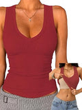 Tank Tops for Women Racerback Ribbed Sleeveless Shirts
