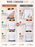 Long Sleeve Boat Neck Ribbed Shirt