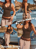 Tank Tops for Women Racerback Ribbed Sleeveless Shirts