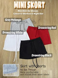 Mini Skort for Women Sexy Skirt - Drawstring