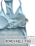 V Neck Racerback Tank Top - Tropical Brilliance