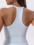 V Neck Racerback Tank Top - Tropical Brilliance