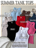 Danysu Women Racerback Tank Tops with Built in Bra