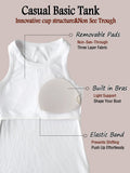 Danysu Women Racerback Tank Tops with Built in Bra