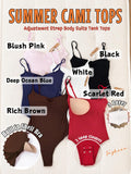 Padded Double Lined Cami Body Suit Tank Tops
