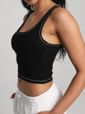 Danysu Women Square Neck Tank Top with Built in Bra