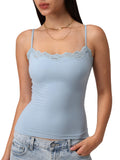 Lace Cami Top - Soft Pastels