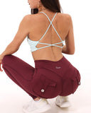 Danysu Cargo Workout Leggings with Pockets