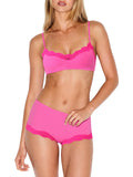 Lace Bralette & Boyshorts Lingerie Set