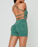 Danysu Cargo Workout Shorts with Pockets
