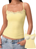 Lace Cami Top - Soft Pastels