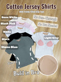 Womens Tops Short Sleeve Fitted Crop T Shirt with Built in Bra