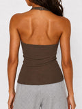 Adjustable Halter Cami Tank Top