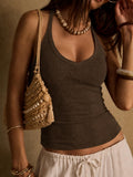 Adjustable Halter Cami Tank Top