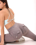 Danysu Cargo Workout Leggings with Pockets