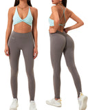 Danysu V-Back Scrunch Butt Leggings Naked Feel