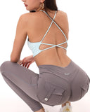 Danysu Cargo Workout Leggings with Pockets