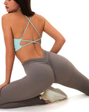 Danysu V-Back Scrunch Butt Leggings Naked Feel