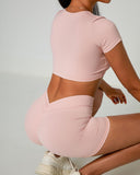 Danysu V-Back Scrunch Butt Shorts Naked Feel