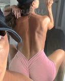 Danysu V-Back Scrunch Butt Shorts Naked Feel