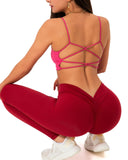 Danysu V-Back Scrunch Butt Leggings Naked Feel
