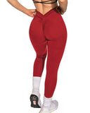 Danysu V-Back Scrunch Butt Leggings Naked Feel