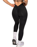 Danysu V-Back Scrunch Butt Leggings Naked Feel