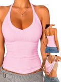 Adjustable Halter Cami Tank Top