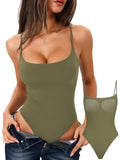 Padded Double Lined Cami Body Suit Tank Tops