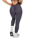 Danysu V-Back Scrunch Butt Leggings Naked Feel