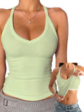 V Neck Tank Tops - Bright & Fresh