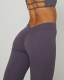 Danysu V-Back Scrunch Butt Leggings Naked Feel