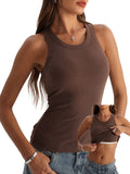 Danysu Women Racerback Tank Tops with Built in Bra
