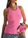 Danysu Women Racerback Tank Tops with Built in Bra